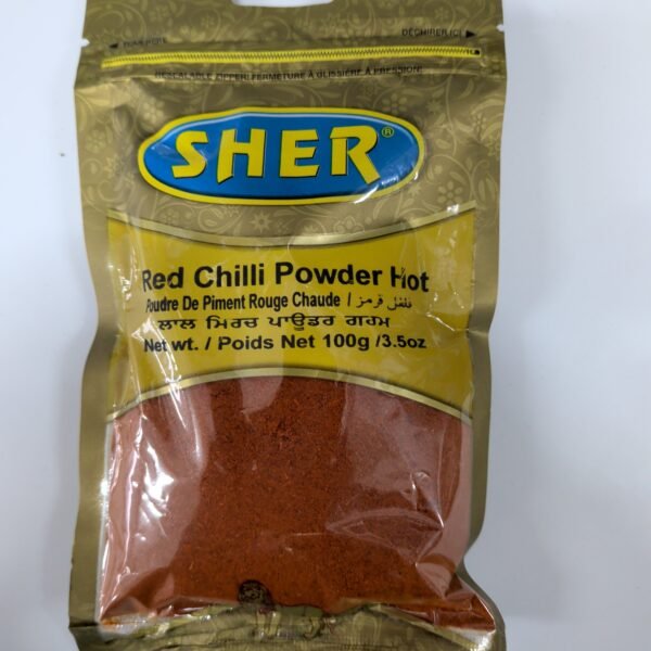 SHER RED CHILLI POWDER HOT 100GM